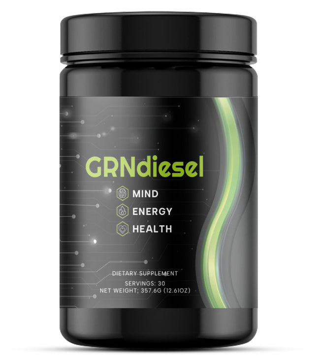GRNdiesel | Premium Nutrients | Everyday Wellness | Daily Nutritional Powder Supplement | Energy, Memory, and Vitality