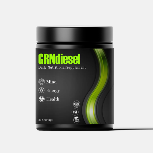 GRNdiesel | Premium Nutrients | Everyday Wellness | Daily Nutritional Powder Supplement | Energy, Memory, and Vitality